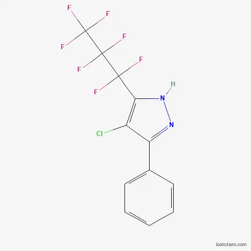 Molecular Structure of 247220-85-5 (4-Chloro-3-(heptafluoropropyl)-5-phenylpyrazole)