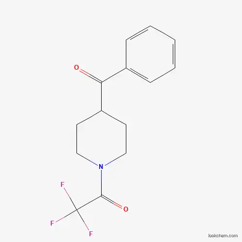 Molecular Structure of 257946-67-1 (2,2,2-Trifluoro-1-(4-benzoylpiperidin-1-YL)ethanone)