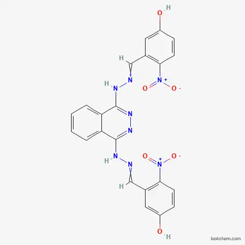 Molecular Structure of 27828-55-3 (3-[[[4-[2-[(5-Hydroxy-2-nitrophenyl)methylidene]hydrazinyl]phthalazin-1-yl]hydrazinylidene]methyl]-4-nitrophenol)