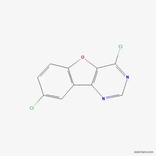 Molecular Structure of 294874-71-8 (4,8-Dichloro[1]benzofuro[3,2-d]pyrimidine)