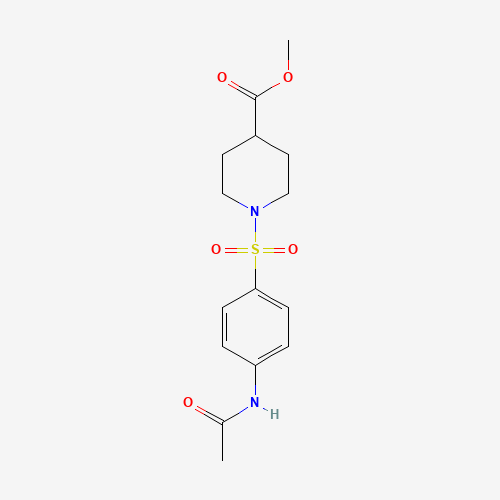 METHYL 1-([4-(ACETYLAMINO)PHENYL]SULFONYL)-4-PIPERIDINECARBOXYLATE