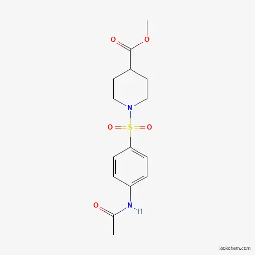 Molecular Structure of 303994-56-1 (Methyl 1-{[4-(acetylamino)phenyl]sulfonyl}-4-piperidinecarboxylate)