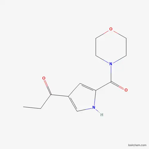 Molecular Structure of 303995-86-0 (1-[5-(morpholine-4-carbonyl)-1H-pyrrol-3-yl]propan-1-one)