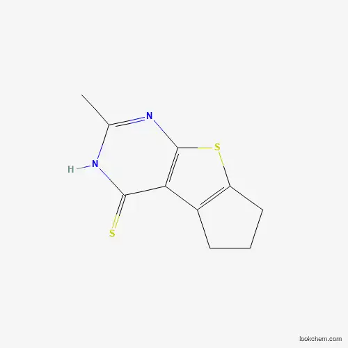 Molecular Structure of 307342-23-0 (2-methyl-6,7-dihydro-5H-cyclopenta[4,5]thieno[2,3-d]pyrimidine-4-thiol)