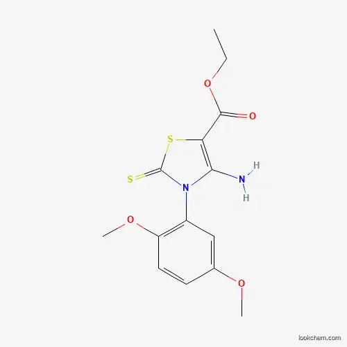 ETHYL 4-AMINO-3-(2,5-DIMETHOXYPHENYL)-2-THIOXO-2,3-DIHYDRO-1,3-THIAZOLE-5-CARBOXYLATE