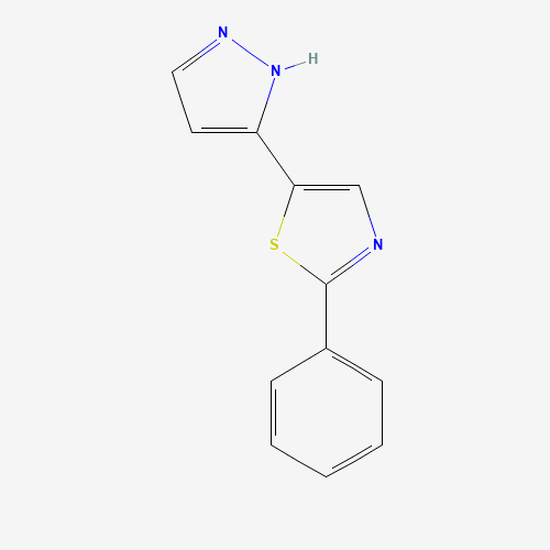 2-PHENYL-5-(1H-PYRAZOL-3-YL)-1,3-THIAZOLE