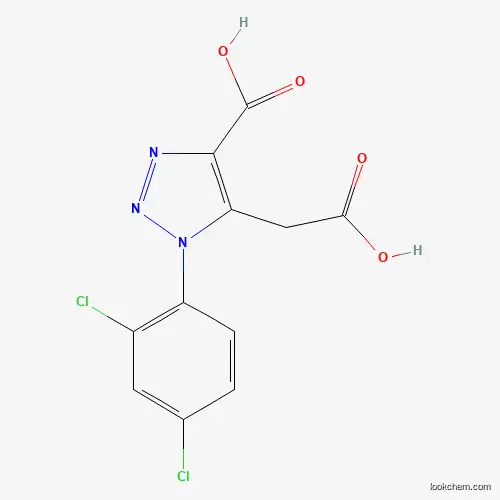 Molecular Structure of 320418-32-4 (5-(carboxymethyl)-1-(2,4-dichlorophenyl)-1H-1,2,3-triazole-4-carboxylic acid)
