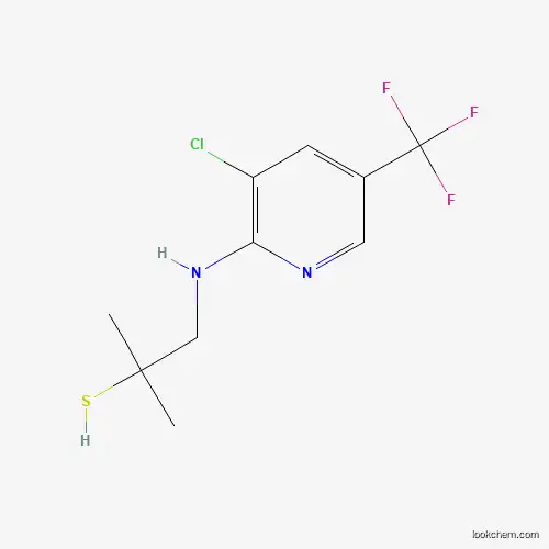 Molecular Structure of 321432-53-5 (1-{[3-Chloro-5-(trifluoromethyl)-2-pyridinyl]amino}-2-methyl-2-propanethiol)