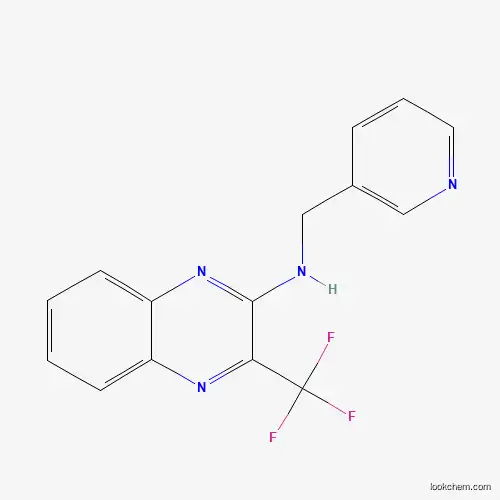 Molecular Structure of 321433-77-6 (N-(3-pyridinylmethyl)-3-(trifluoromethyl)-2-quinoxalinamine)