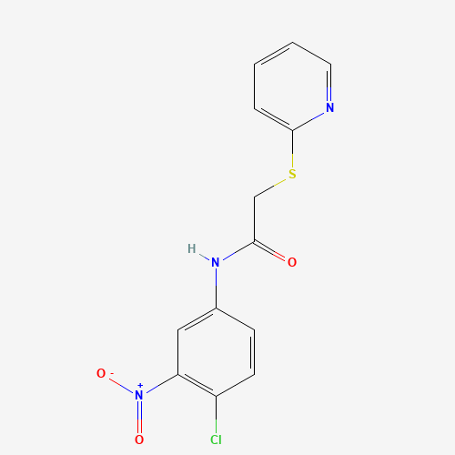 N-(4-Chloro-3-nitrophenyl)-2-(2-pyridinylsulfanyl)acetamide