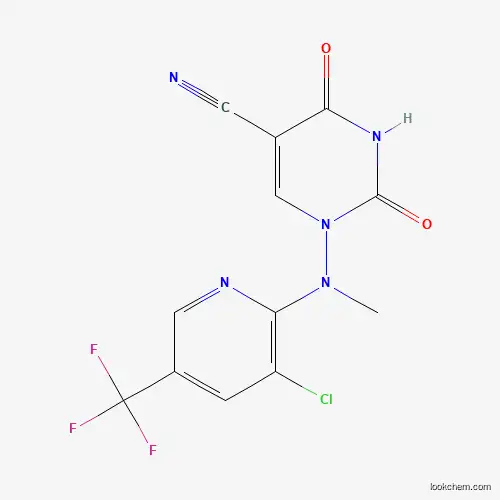 1-[[3-Chloro-5-(trifluoromethyl)-2-pyridinyl](methyl)amino]-2,4-dioxo-1,2,3,4-tetrahydro-5-pyrimidinecarbonitrile