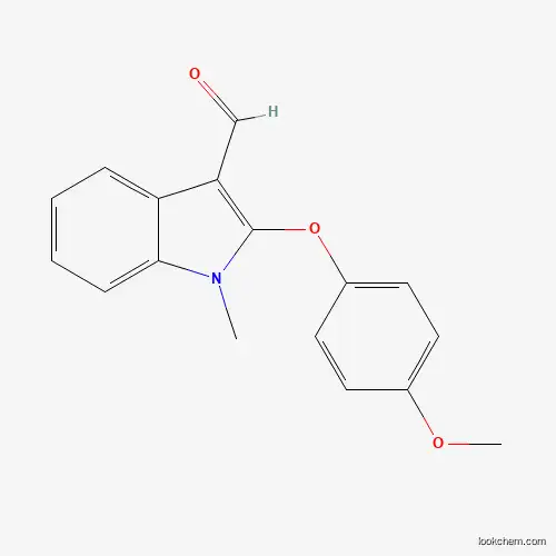 2-(4-METHOXYPHENOXY)-1-METHYL-1H-INDOLE-3-CARBALDEHYDE