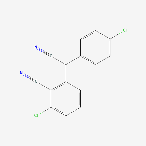 2-chloro-6-[(4-chlorophenyl)-cyanomethyl]benzonitrile