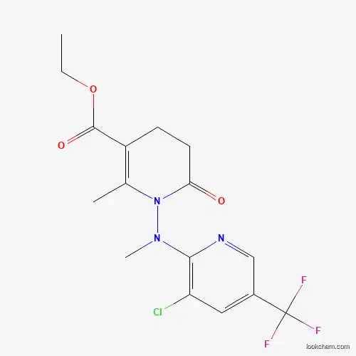 Molecular Structure of 338965-01-8 (Ethyl 1-[[3-chloro-5-(trifluoromethyl)-2-pyridinyl](methyl)amino]-2-methyl-6-oxo-1,4,5,6-tetrahydro-3-pyridinecarboxylate)
