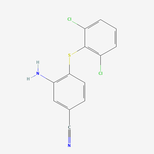 3-amino-4-(2,6-dichlorophenyl)sulfanylbenzonitrile