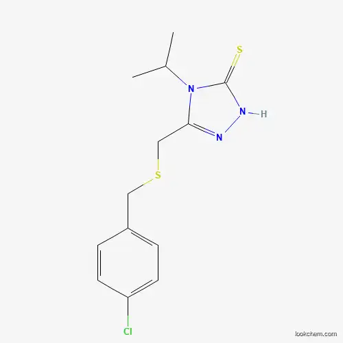 5-([(4-CHLOROBENZYL)SULFANYL]METHYL)-4-ISOPROPYL-4H-1,2,4-TRIAZOL-3-YLHYDROSULFIDE