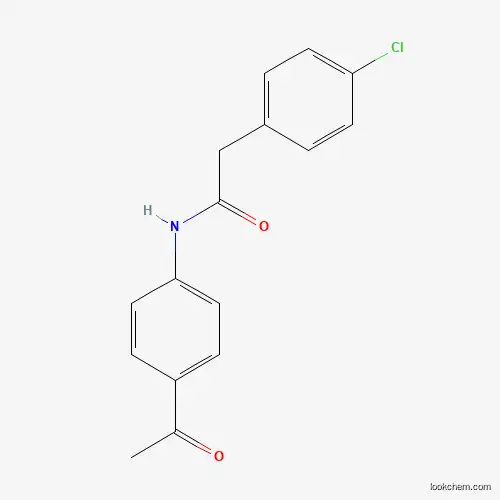 Molecular Structure of 349425-56-5 (N-(4-acetylphenyl)-2-(4-chlorophenyl)acetamide)