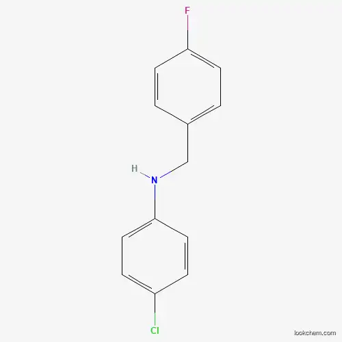 Molecular Structure of 356531-46-9 (4-Chloro-N-(4-fluorobenzyl)aniline)
