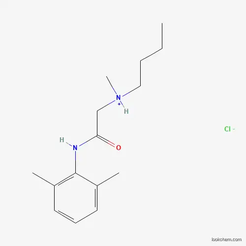 Molecular Structure of 35891-88-4 (Acetamide, 2-(butylmethylamino)-N-(2,6-dimethylphenyl)-, monohydrochloride)