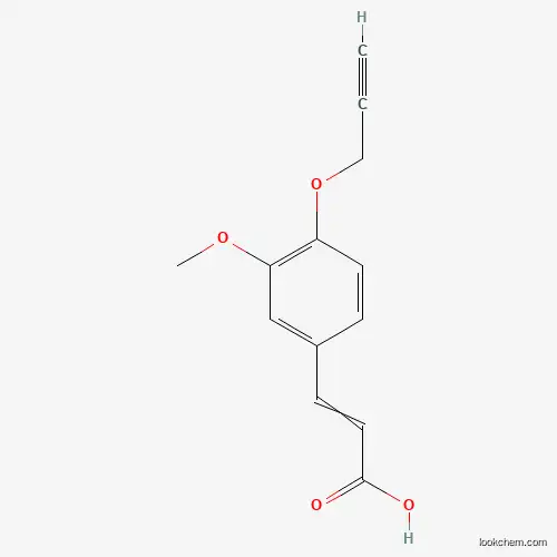 Molecular Structure of 385383-50-6 (3-[3-Methoxy-4-(prop-2-yn-1-yloxy)phenyl]prop-2-enoic acid)