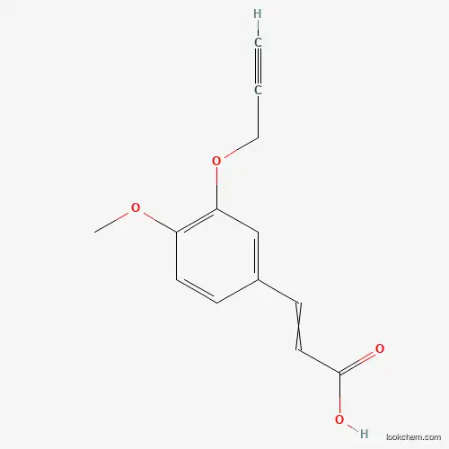 Molecular Structure of 385383-51-7 (3-[4-Methoxy-3-(prop-2-yn-1-yloxy)phenyl]prop-2-enoic acid)