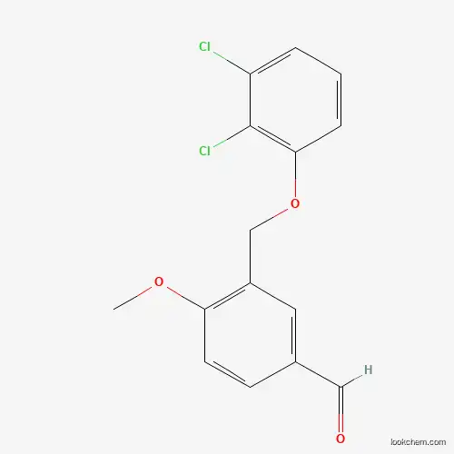Molecular Structure of 400878-04-8 (3-[(2,3-Dichlorophenoxy)methyl]-4-methoxybenzaldehyde)