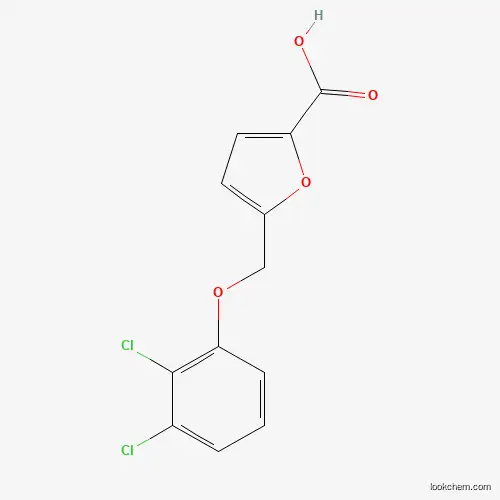 Molecular Structure of 438218-49-6 (5-[(2,3-Dichlorophenoxy)methyl]furan-2-carboxylic acid)