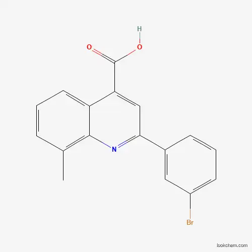 Molecular Structure of 438229-60-8 (2-(3-Bromophenyl)-8-methylquinoline-4-carboxylic acid)