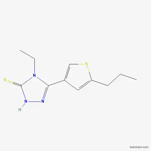 Molecular Structure of 438230-64-9 (4-ethyl-5-(5-propylthien-3-yl)-4H-1,2,4-triazole-3-thiol)