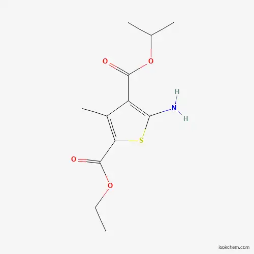 Molecular Structure of 438532-52-6 (2-Ethyl 4-isopropyl 5-amino-3-methylthiophene-2,4-dicarboxylate)