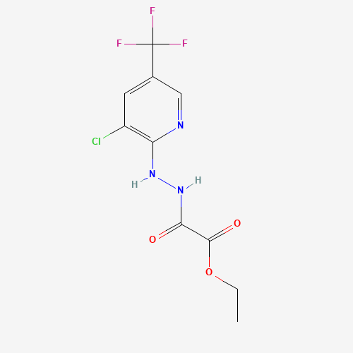 ETHYL 2-(2-[3-CHLORO-5-(TRIFLUOROMETHYL)-2-PYRIDINYL]HYDRAZINO)-2-OXOACETATE