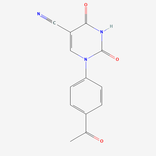 1-(4-ACETYLPHENYL)-2,4-DIOXO-1,2,3,4-TETRAHYDRO-5-PYRIMIDINECARBONITRILE