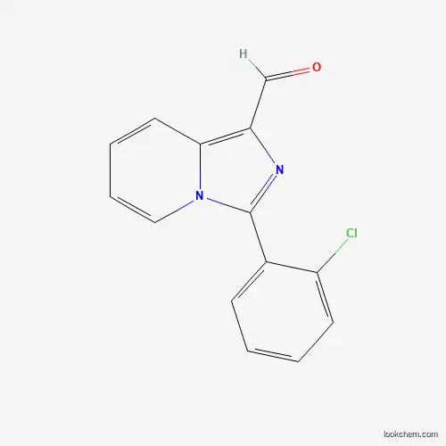 Molecular Structure of 446830-52-0 (3-(2-Chlorophenyl)imidazo[1,5-a]pyridine-1-carbaldehyde)