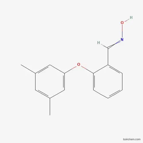 Molecular Structure of 449778-77-2 (N-{[2-(3,5-Dimethylphenoxy)phenyl]methylidene}hydroxylamine)