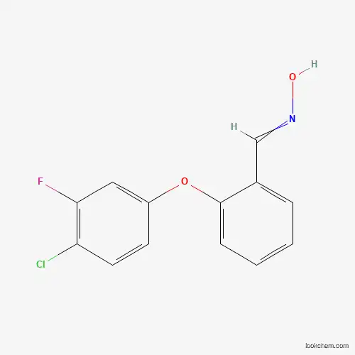 2-(4-CHLORO-3-FLUOROPHENOXY)BENZENECARBALDEHYDE OXIME