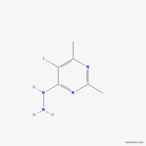 Molecular Structure of 454473-80-4 (4-Hydrazino-5-iodo-2,6-dimethylpyrimidine)