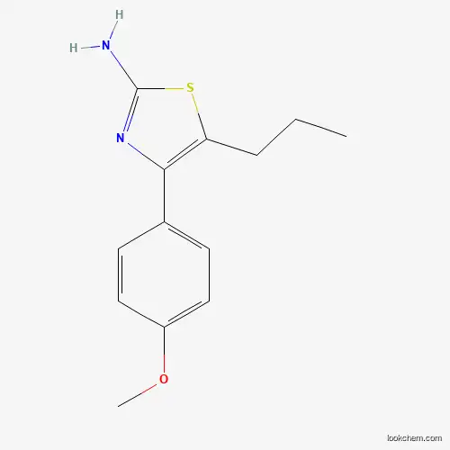 Molecular Structure of 461436-76-0 (4-(4-Methoxyphenyl)-5-propyl-1,3-thiazol-2-amine)
