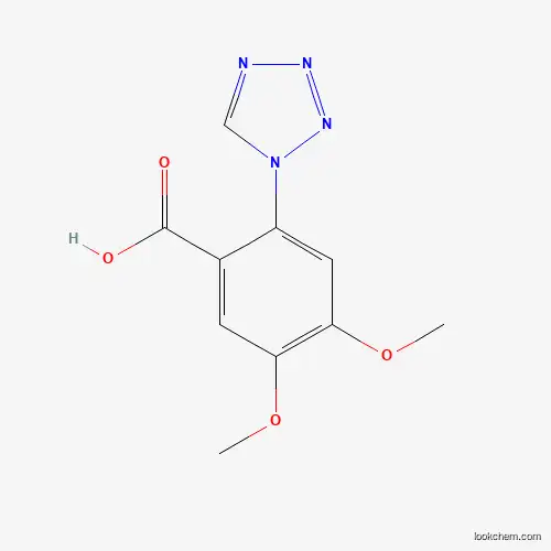 Molecular Structure of 462068-55-9 (4,5-Dimethoxy-2-tetrazol-1-yl-benzoic acid)