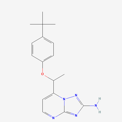 7-(1-[4-(TERT-BUTYL)PHENOXY]ETHYL)[1,2,4]TRIAZOLO[1,5-A]PYRIMIDIN-2-AMINE