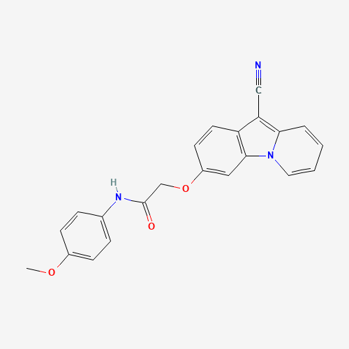 2-[(10-Cyanopyrido[1,2-a]indol-3-yl)oxy]-N-(4-methoxyphenyl)acetamide