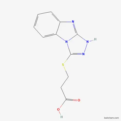 Molecular Structure of 510764-58-6 (3-(9H-Benzo[4,5]imidazo[2,1-c][1,2,4]triazol-3-ylsulfanyl)-propionic acid)