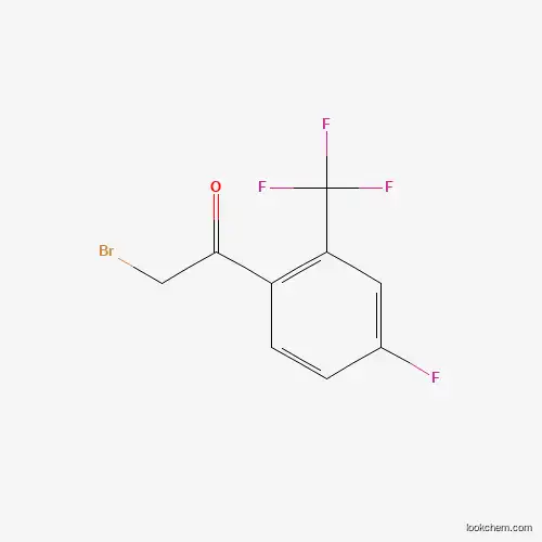 Molecular Structure of 537050-13-8 (4-Fluoro-2-(trifluoromethyl)phenacyl bromide)