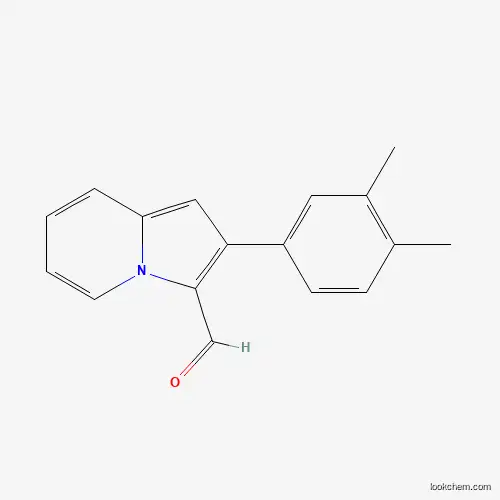 Molecular Structure of 558471-20-8 (2-(3,4-Dimethylphenyl)indolizine-3-carbaldehyde)