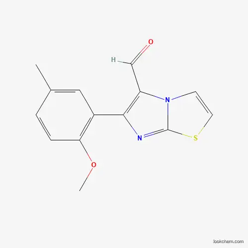 6-(2-METHOXY-5-METHYLPHENYL)IMIDAZO[2,1-B][1,3]THIAZOLE-5-CARBALDEHYDE