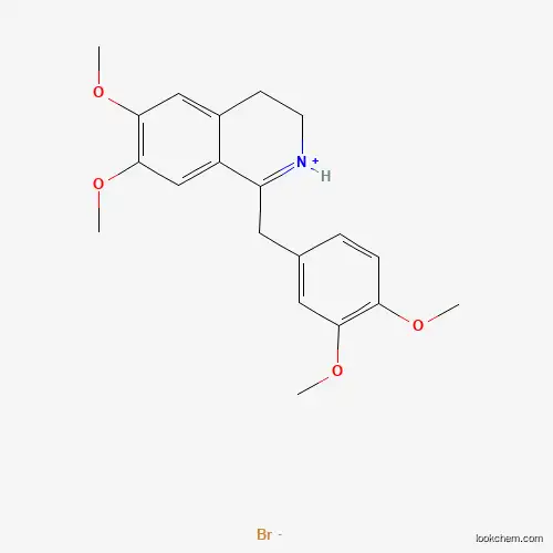 1-[(3,4-dimethoxyphenyl)methyl]-6,7-dimethoxy-3,4-dihydroisoquinolin-2-ium bromide
