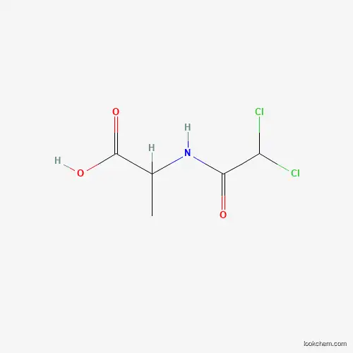 Molecular Structure of 5872-13-9 (2-[(2,2-dichloroacetyl)amino]propanoic Acid)