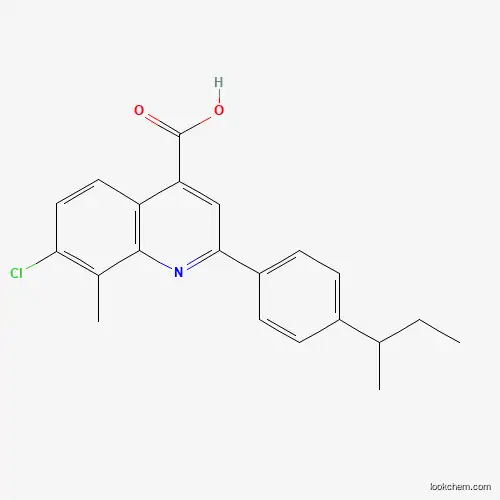 2-(4-Sec-butylphenyl)-7-chloro-8-methylquinoline-4-carboxylic acid