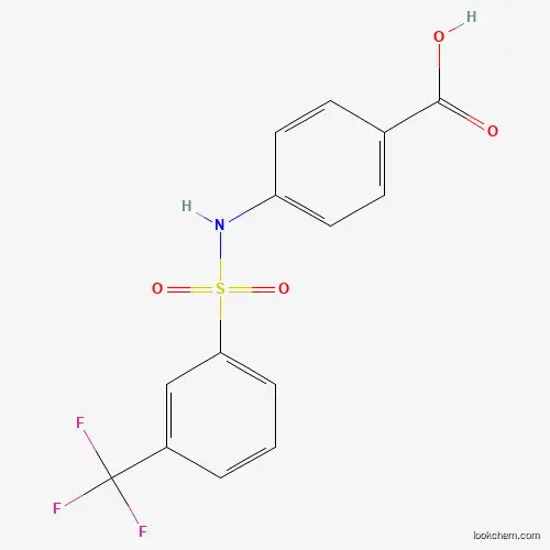 Molecular Structure of 613657-61-7 (4-((3-(Trifluoromethyl)phenyl)sulfonamido)benzoic acid)