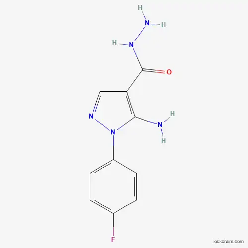 Molecular Structure of 618070-67-0 (5-Amino-1-(4-fluorophenyl)-1h-pyrazole-4-carbohydrazide)