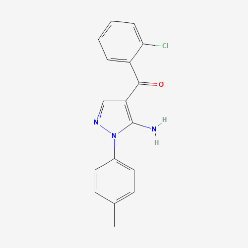 (5-AMINO-1-P-TOLYL-1H-PYRAZOL-4-YL)(2-CHLOROPHENYL)METHANONE